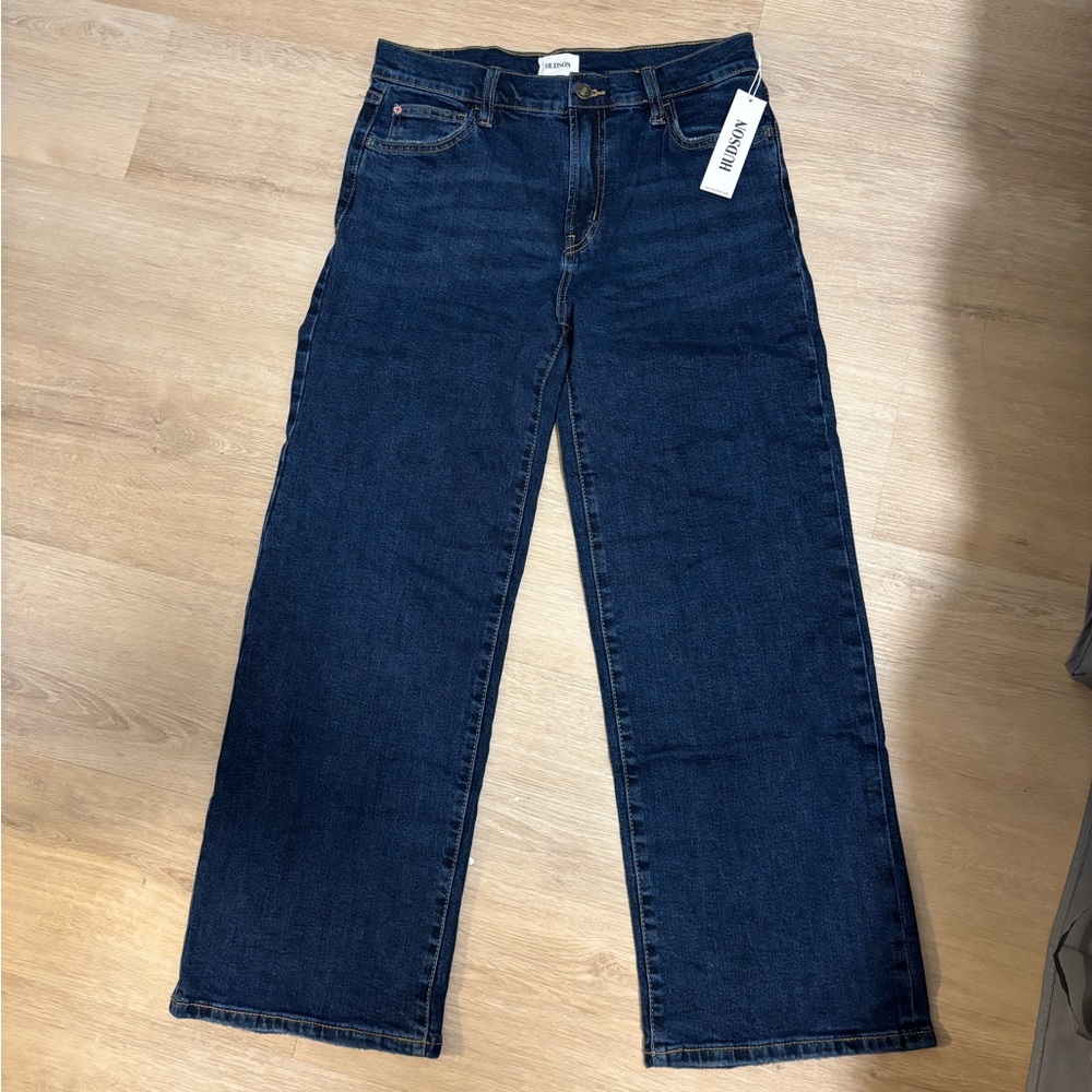 NWT Hudson Jeans Rosalie High-Rise Wide-Leg Ankle Jeans - Picture 7 of 12